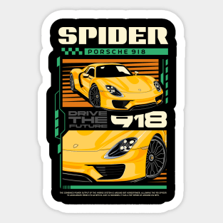 Spyder Porsche 918 Sticker